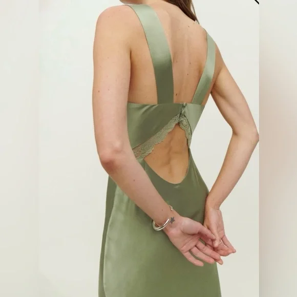 Reformation Chania Silk Dress Size XS - Picture 4 of 10